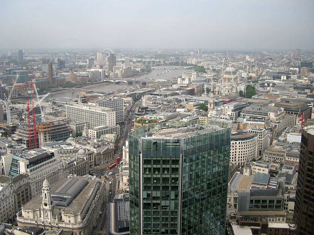 View of west London from Tower 42 2009