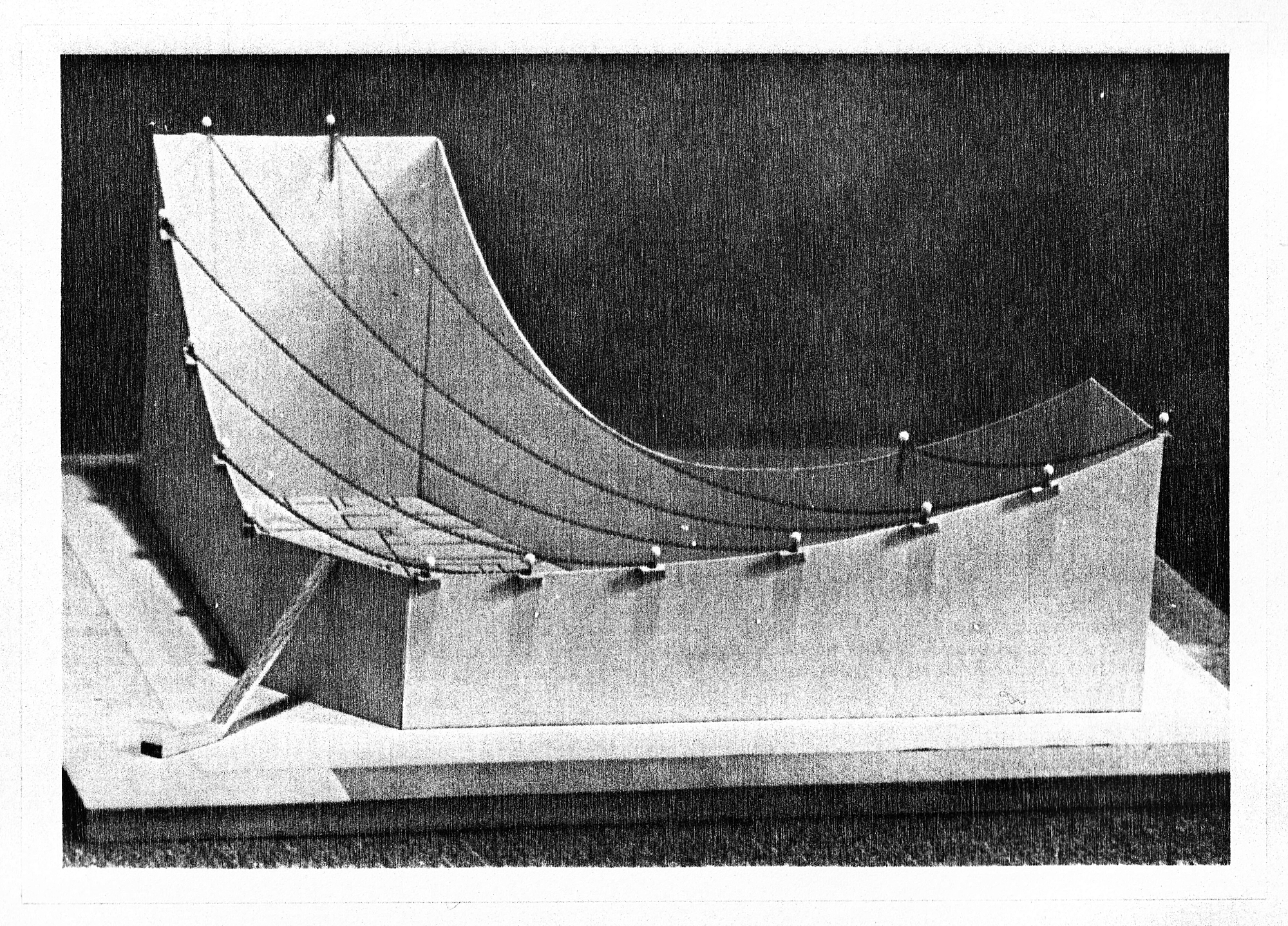 Hong Kong Cultural Centre roof structure model 1981