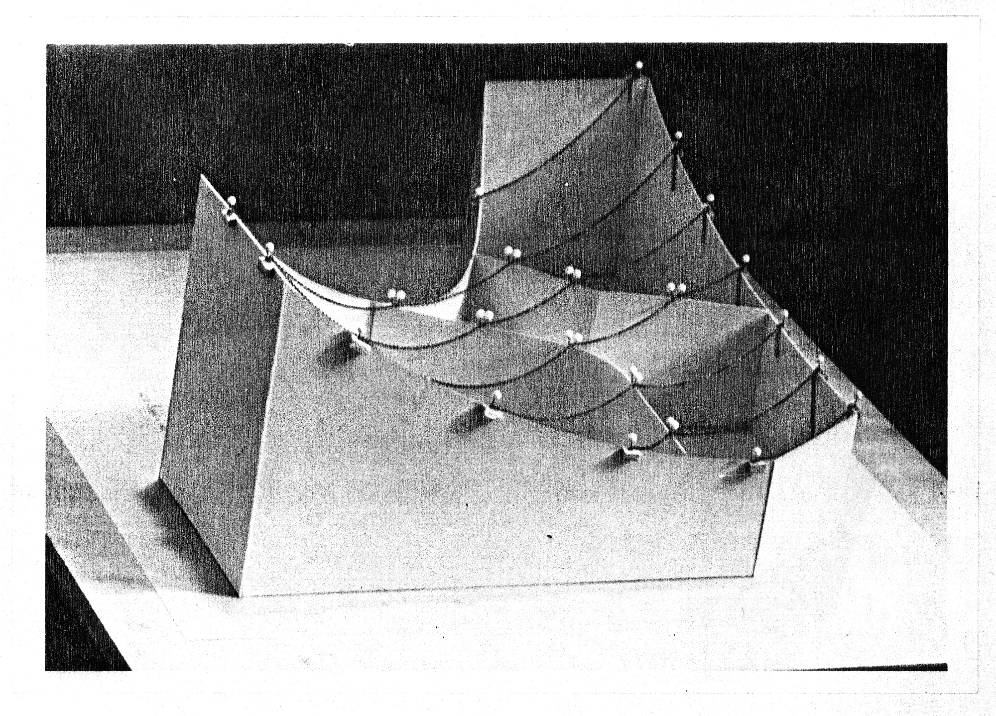 Hong Kong Cultural Centre roof structure model 1981